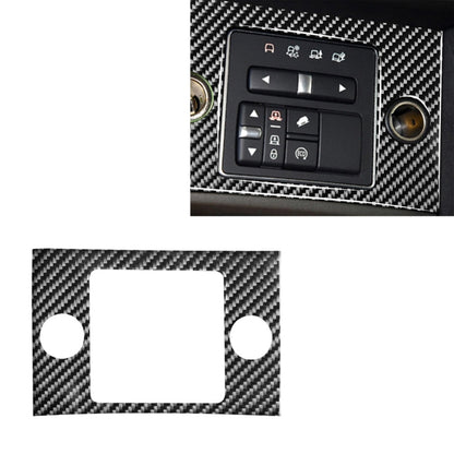 คาร์บอนไฟเบอร์ไฟแช็กแผงสติกเกอร์ตกแต่งสำหรับ Land Rover Discovery 4 2010-2016, ซ้ายและขวา Universal, Cigarette Lighter Panel