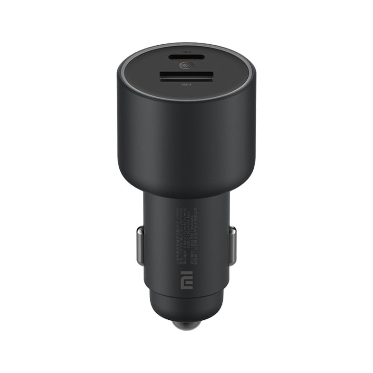 ต้นฉบับ Xiaomi CC07ZM 100W พอร์ตคู่ USB + USB-C / Type-C ที่ชาร์จแบตในรถรุ่นชาร์จเร็ว 1A1C, 100W