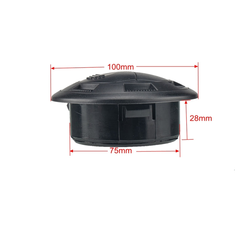 Universal AC Air Outlet Vent ตารางหรือ RV รถบัสเรือ Yacht Auto Air Conditioner Vent อะไหล่อุปกรณ์เสริมในรถยนต์, ขนาด: 100x75 มม., Size: 100 x 75mm (with Grid)