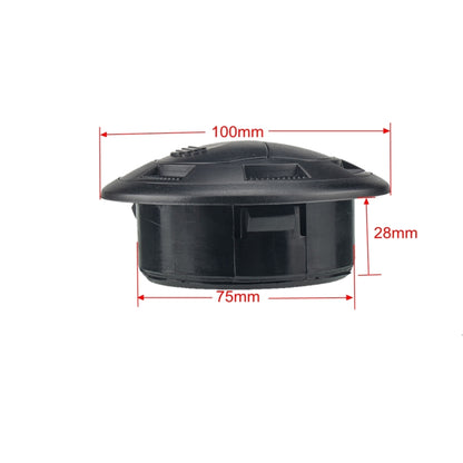 Universal AC Air Outlet Vent ตารางหรือ RV รถบัสเรือ Yacht Auto Air Conditioner Vent อะไหล่อุปกรณ์เสริมในรถยนต์, ขนาด: 100x75 มม., Size: 100 x 75mm (with Grid)