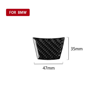 รถคาร์บอนไฟเบอร์สีทึบพวงมาลัยสติกเกอร์ตกแต่งสำหรับ BMW E70 X5 / E71 X6 2008-2013, ไดรฟ์ซ้ายและขวาสากล, Steering Wheel