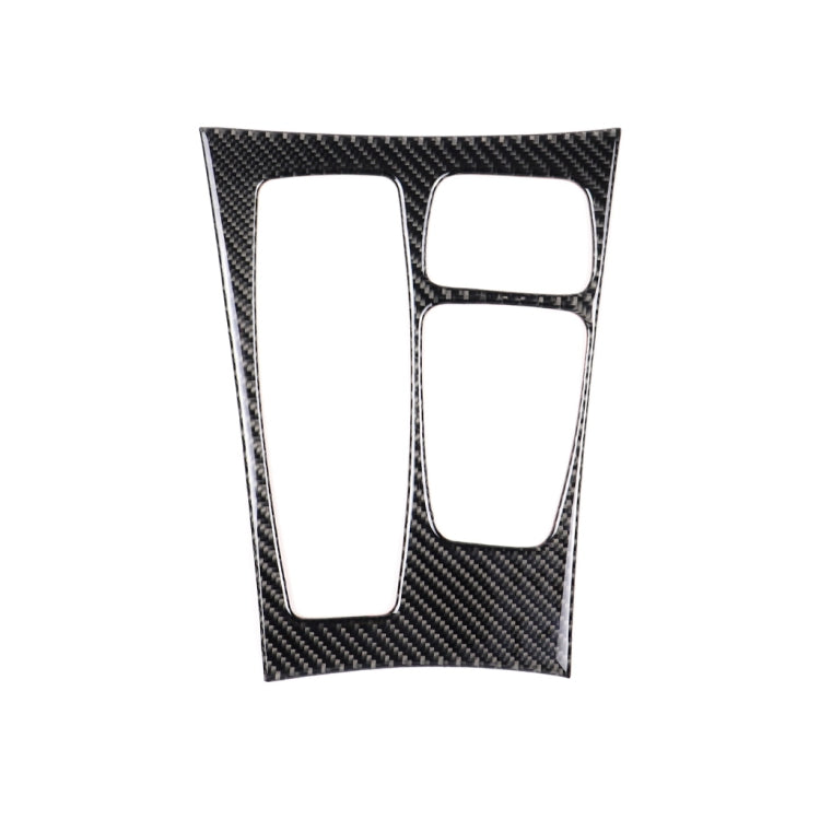 รถคาร์บอนไฟเบอร์สีทึบแผงเกียร์สติกเกอร์ตกแต่งสำหรับ BMW X5 2008-2013 / X6 2009-2014, การกำหนดค่าระดับต่ำไดรฟ์ซ้าย, Gear Panel