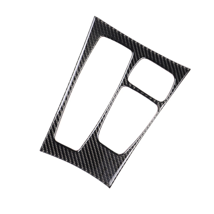 รถคาร์บอนไฟเบอร์สีทึบแผงเกียร์สติกเกอร์ตกแต่งสำหรับ BMW X5 2008-2013 / X6 2009-2014, การกำหนดค่าระดับต่ำไดรฟ์ซ้าย, Gear Panel