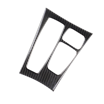 รถคาร์บอนไฟเบอร์สีทึบแผงเกียร์สติกเกอร์ตกแต่งสำหรับ BMW X5 2008-2013 / X6 2009-2014, การกำหนดค่าระดับต่ำไดรฟ์ซ้าย, Gear Panel