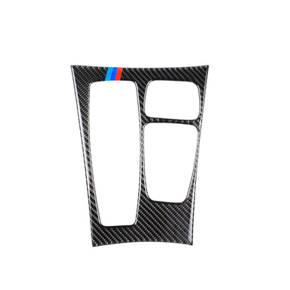 รถคาร์บอนไฟเบอร์ไตรรงค์เกียร์แผงสติกเกอร์ตกแต่งสำหรับ BMW X5 2008-2013 / X6 2009-2014, การกำหนดค่าระดับต่ำไดรฟ์ซ้าย, Gear Panel(Tricolor)