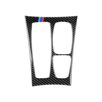 คาร์บอนไฟเบอร์ไตรรงค์เกียร์แผงสติกเกอร์ตกแต่งสำหรับ BMW X5 2008-2013 / X6 2009-2014, การกำหนดค่าสูงไดรฟ์ซ้าย, Gear Panel(Tricolor, High Configuration)