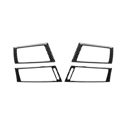 4 ใน 1 รถคาร์บอนไฟเบอร์ด้านข้าง Air Outlet สติกเกอร์ตกแต่งสำหรับ BMW 2008-2013X5 E70/X6 E71,ซ้ายและขวาไดรฟ์ Universal, Side Air Outlet