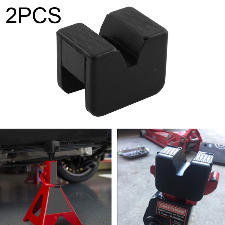 2 ชิ้นรถแจ็คแผ่นอะแดปเตอร์ยางแจ็คแผ่น Slotted กรอบ, Jack Pad Adapter Rubber