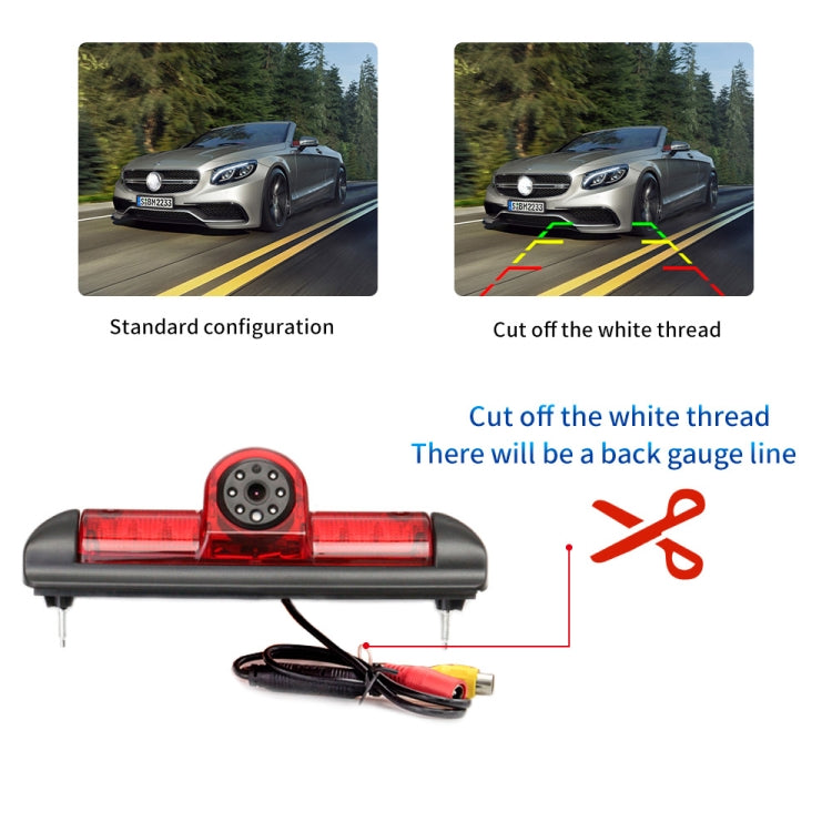 PZ460 รถกันน้ำ HD ตำแหน่งสูงไฟเบรกกล้องสำหรับ Fiat / Citroen / Peugeot, PZ460
