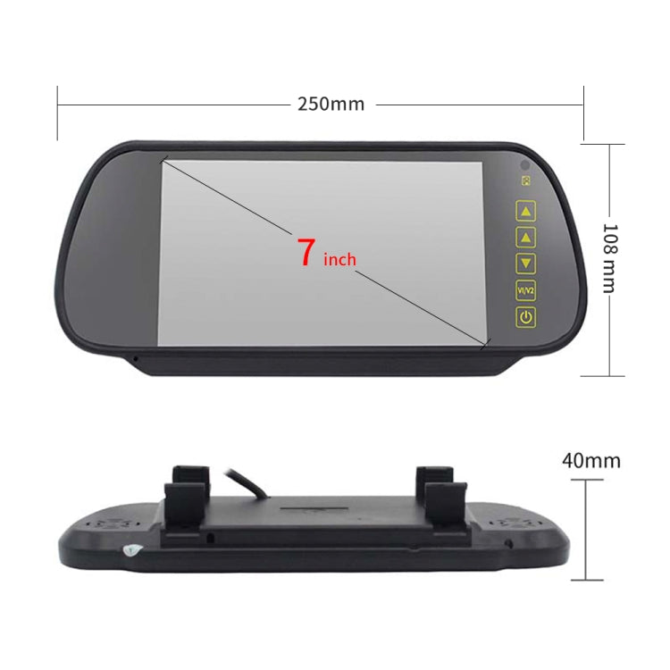 PZ463 รถกันน้ำ 170 องศา + จอภาพมองหลังขนาด 7 นิ้วสำหรับ Renault / Opel, PZ463 + 7 inch Rearview Monitor