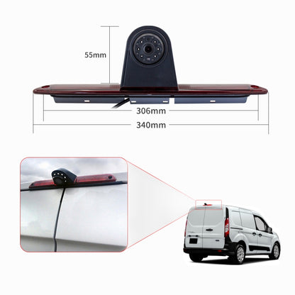 PZ461 รถกันน้ำตำแหน่งสูงไฟท้ายไฟเบรคกล้อง + จอภาพมองหลังขนาด 7 นิ้วสำหรับ Mercedes Benz / Volkswagen, PZ461 + 7 inch Rearview Monitor