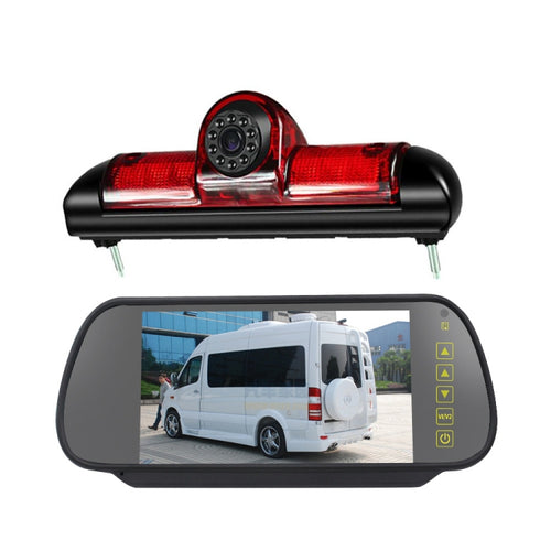 PZ460 รถกันน้ำ HD ตำแหน่งสูงไฟเบรคกล้อง + 7 นิ้วสำหรับ Fiat / Citroen / Peugeot, PZ460  + 7 inch Rearview Monitor