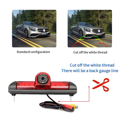 PZ460 รถกันน้ำ HD ตำแหน่งสูงไฟเบรคกล้อง + 7 นิ้วสำหรับ Fiat / Citroen / Peugeot, PZ460  + 7 inch Rearview Monitor