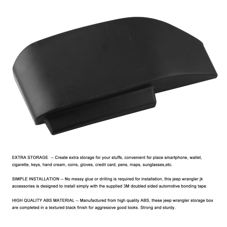 GearTray เกียร์ Shifter คอนโซลด้านข้างกล่องเก็บเกียร์ธรรมดาด้านข้างถาดสำหรับ JEEP Wrangler JK, For Jeep Wrangler JK