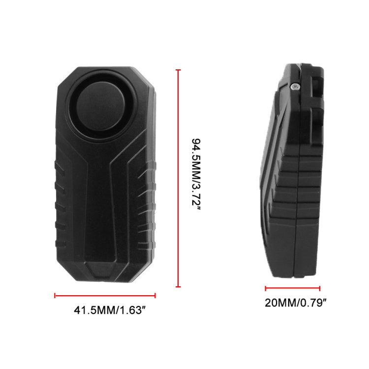 Wireless Anti-Theft Vibration รถจักรยานยนต์ จักรยานกันน้ำ Security Bike Alarm พร้อมรีโมท, MB-AH024