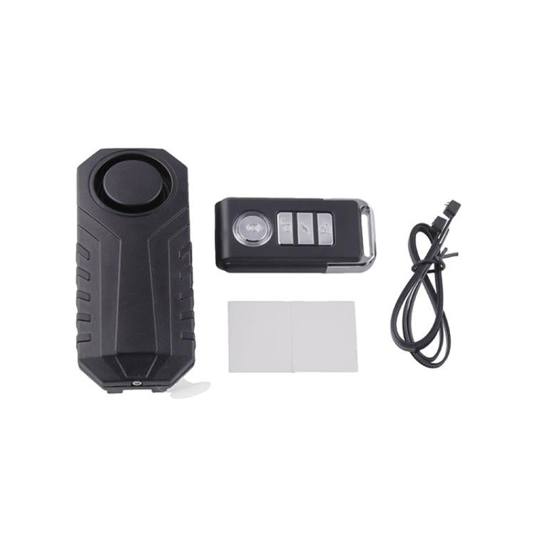 Wireless Anti-Theft Vibration รถจักรยานยนต์ จักรยานกันน้ำ Security Bike Alarm พร้อมรีโมท, MB-AH024