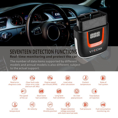 Viecar VP002 รถ Mini OBD Fault Detector V1.5 WiFi เครื่องมือวินิจฉัย, VP002