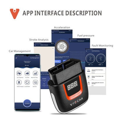Viecar VP002 รถ Mini OBD Fault Detector V1.5 WiFi เครื่องมือวินิจฉัย, VP002