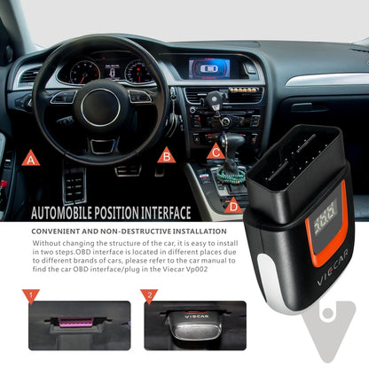 Viecar VP002 รถ Mini OBD Fault Detector V1.5 WiFi เครื่องมือวินิจฉัย, VP002
