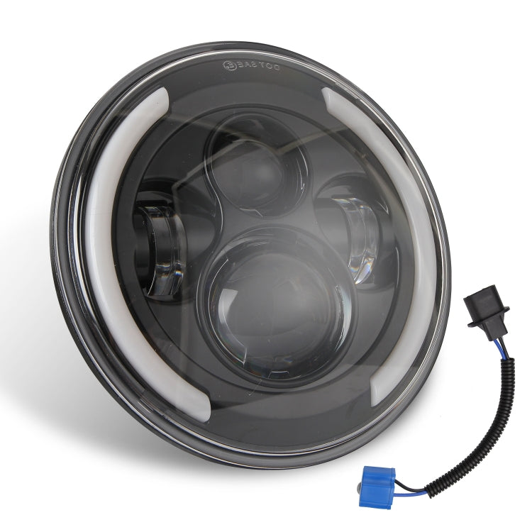 7 นิ้ว H4 / H13 DC 9V-30V 3000LM 3000K-6000K 25W รถทรงกลม LED ไฟหน้าสำหรับ Jeep Wrangler พร้อม Angel Eye, For Jeep Wrangler