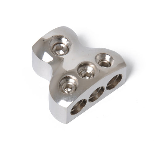 เครื่องเสียงรถยนต์ 3 ทิศทาง AMP Power/GROUND CABLE Splitter Distribution BLOCK 4GA, 3-Way
