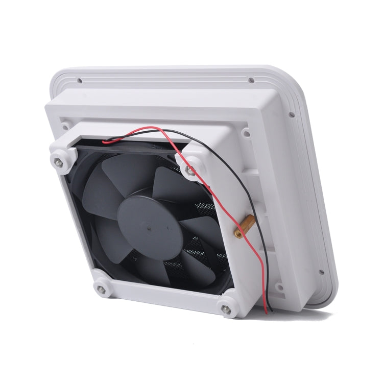 ช่องระบายอากาศสีขาว 12V พร้อมพัดลม RV Trailer Caravan Gale การระบายอากาศด้านข้าง, A0672-02