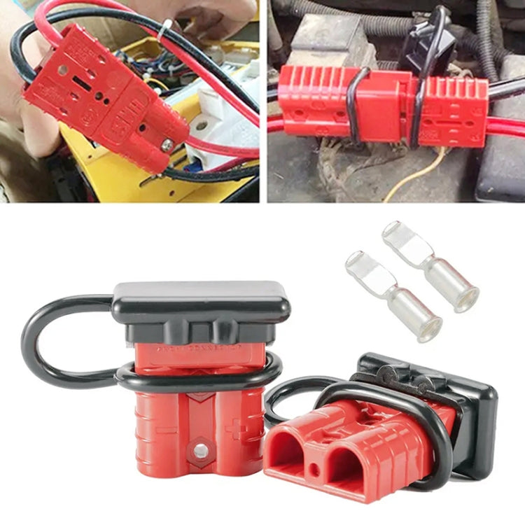 ปลั๊กขั้วต่อด่วนแบตเตอรี่ 50 แอมป์ + ฝาครอบกันฝุ่นสำหรับคาราวานรถ, 50Amp
