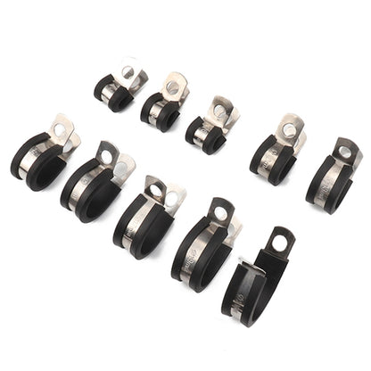 10 ชิ้นรถเบาะยางหนีบท่อหนีบสแตนเลสขนาด: 1 นิ้ว (25 มม.), Size: 1 inch (25mm)