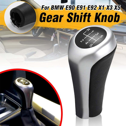 รถ 6-speed Matte Silver Gear Shift Lever Knob สำหรับ BMW, 6-speed Matte Silver