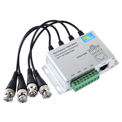 HD204A-F HD-CVI/TVI/AHD กล้องวงจรปิด 4CH UTP Passive Video Balun, HD204A-F