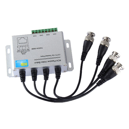HD204A-F HD-CVI/TVI/AHD กล้องวงจรปิด 4CH UTP Passive Video Balun, HD204A-F