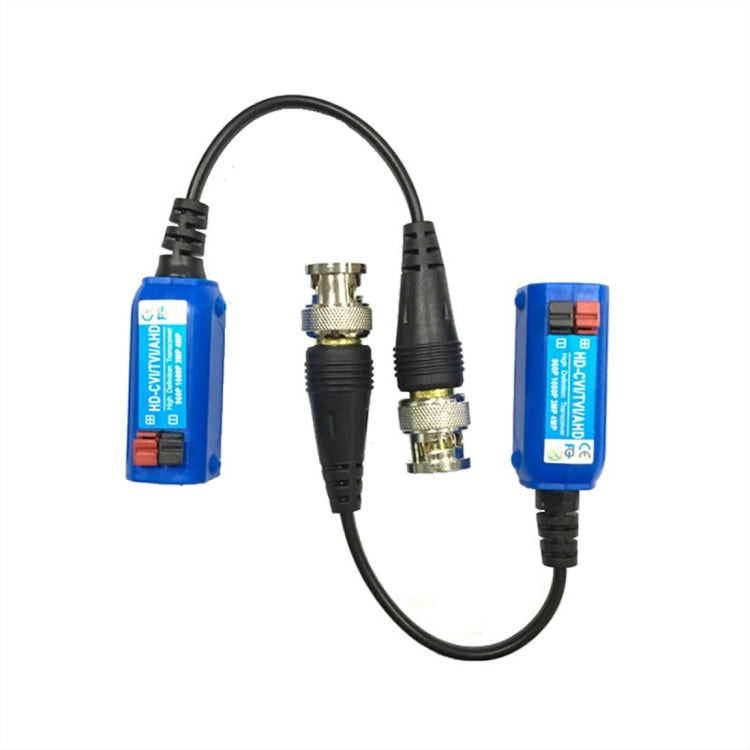 2 ชิ้น Anpwoo 800C Spliceable Top Press Screwless-type Video Balun HD-CVI/AHD/HDVI 1CH Passive Transceiver, Passive Transceiver