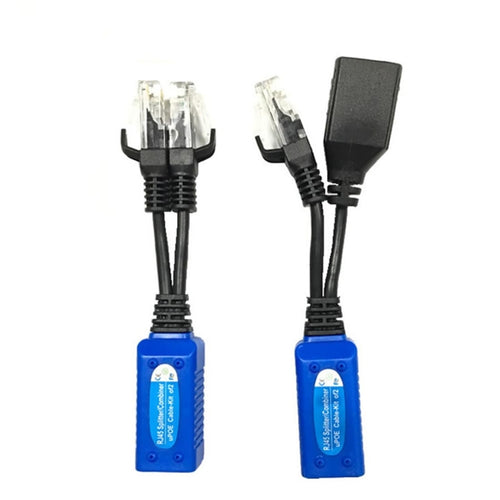 2 PCS Anpwoo UPOE02 Spliceable 2 in 1 POE (Power + Ethernet) ตัวรับส่งสัญญาณแบบ Passive Twisted, UPOE02