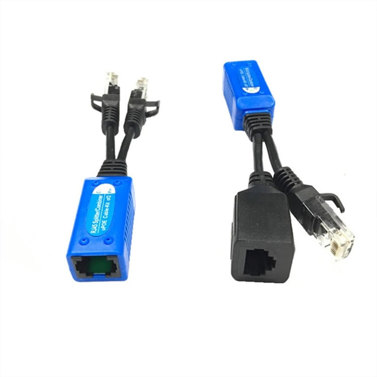 2 PCS Anpwoo UPOE02 Spliceable 2 in 1 POE (Power + Ethernet) ตัวรับส่งสัญญาณแบบ Passive Twisted, UPOE02