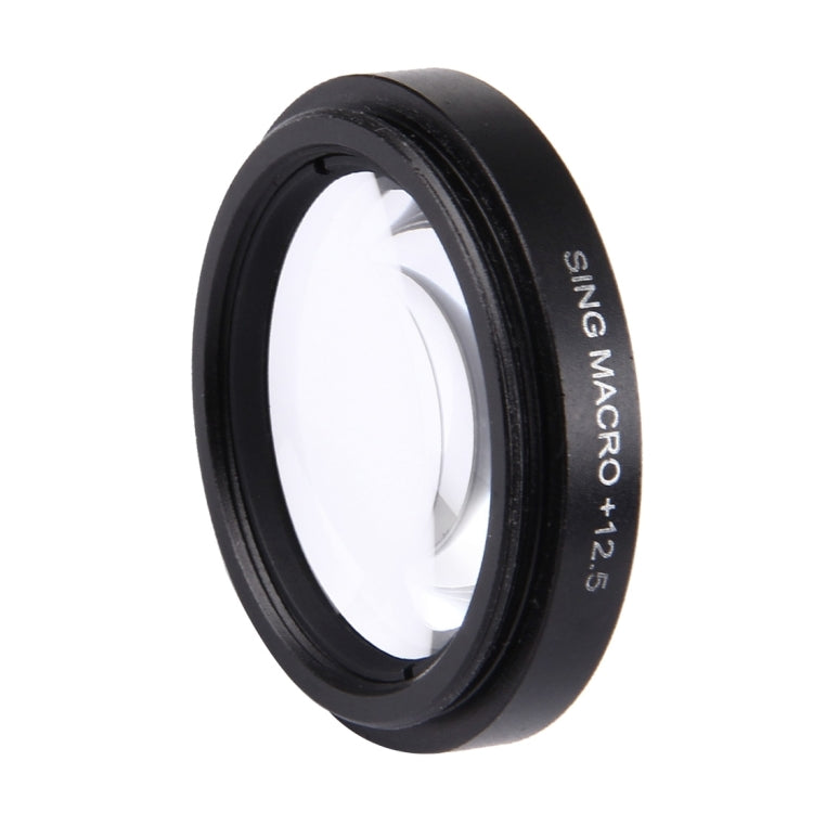 JUNESTAR Proffesional 37 มม.12.5X Macro เลนส์กรอง + ฝาครอบเลนส์สำหรับ GoPro และ Xiaomi Xiaoyi Yi Sport Action กล้อง, 12.5X Macro Lens