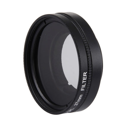 JUNESTAR สำหรับ Xiaomi Xiaoyi Yi II กล้องกีฬา 4K Proffesional ตัวกรอง CPL 37 มม. + หมวกป้องกันเลนส์, CPL Filter+Lens Cap