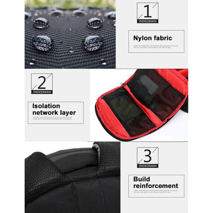INDEPMAN DL-B012 กระเป๋าเป้สะพายหลังกีฬากลางแจ้งแบบพกพาสำหรับ GoPro, SJCAM, Nikon, Canon, Xiaomi Xiaoyi YI, ขนาด: 27.5 * 12.5 * 34 ซม.