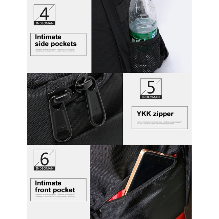 INDEPMAN DL-B012 กระเป๋าเป้สะพายหลังกีฬากลางแจ้งแบบพกพาสำหรับ GoPro, SJCAM, Nikon, Canon, Xiaomi Xiaoyi YI, ขนาด: 27.5 * 12.5 * 34 ซม.