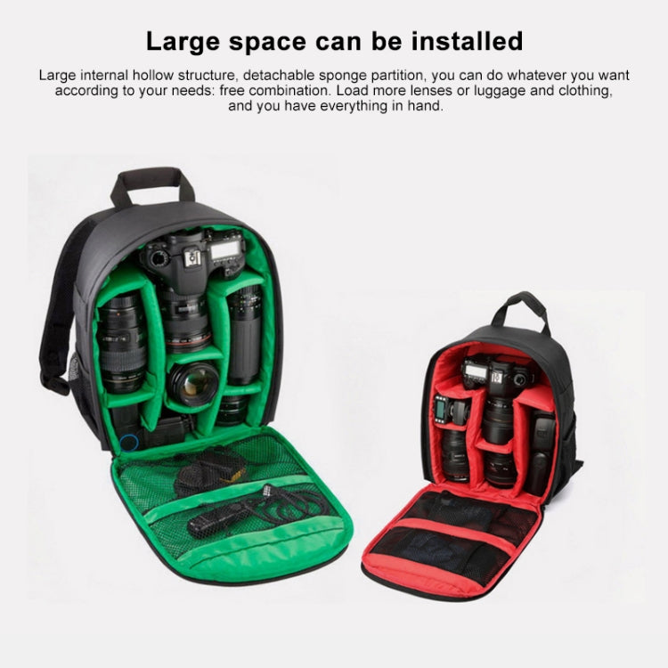 INDEPMAN DL-B012 กระเป๋าเป้สะพายหลังกีฬากลางแจ้งแบบพกพาสำหรับ GoPro, SJCAM, Nikon, Canon, Xiaomi Xiaoyi YI, ขนาด: 27.5 * 12.5 * 34 ซม.