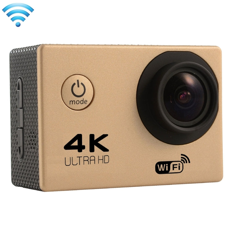F60 2.0 นิ้วหน้าจอ 170 องศามุมกว้าง WiFi Sport Action กล้องกล้องวิดีโอพร้อมเคสกันน้ำรองรับการ์ด Micro SD 64GB, F60 (Yellow), F60 (White), F60 (Silver), F60 (Magenta), F60 (Blue), F60 (Gold), F60 (Black)