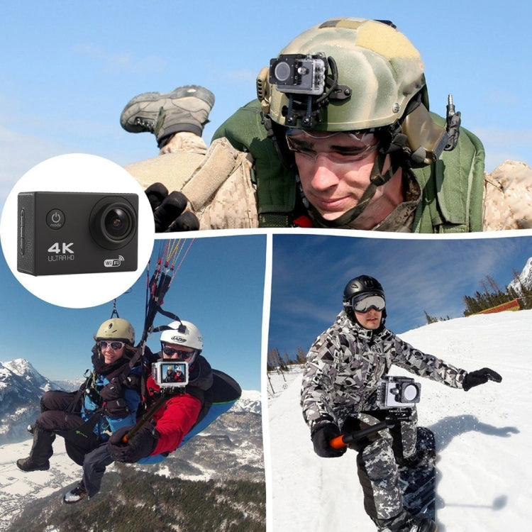 F60 2.0 นิ้วหน้าจอ 170 องศามุมกว้าง WiFi Sport Action กล้องกล้องวิดีโอพร้อมเคสกันน้ำรองรับการ์ด Micro SD 64GB, F60 (Yellow), F60 (White), F60 (Silver), F60 (Magenta), F60 (Blue), F60 (Gold), F60 (Black)