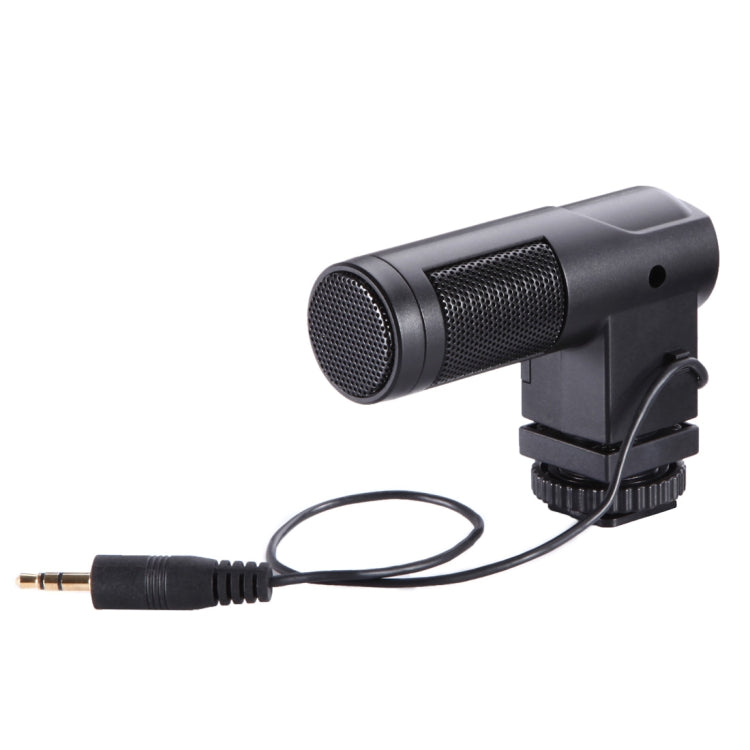 BOYA BY-V01 สเตอริโอ X/Y คอนเดนเซอร์ไมโครโฟนพร้อม Shock Mount Cold-Shoe Mount & กระจกสำหรับสมาร์ทโฟน, กล้อง DSLR และกล้องวิดีโอ, BY-V01