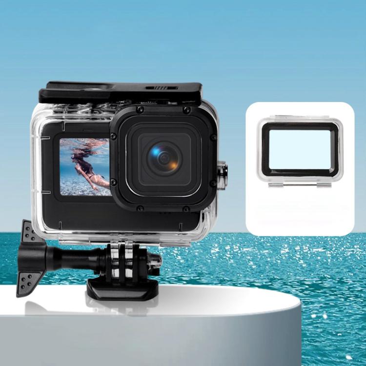 เคสกันน้ำ + ฝาหลังแบบสัมผัสสำหรับ GoPro HERO10 Black / HERO9 Black, Case + Touch Cover for GoPro9