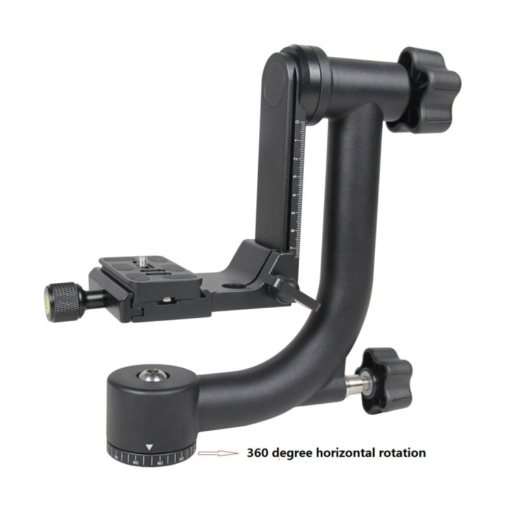 YELANGU แนวนอน 360 องศา Gimbal ขาตั้งกล้องสำหรับ Home DV และกล้อง SLR, YLG0401E