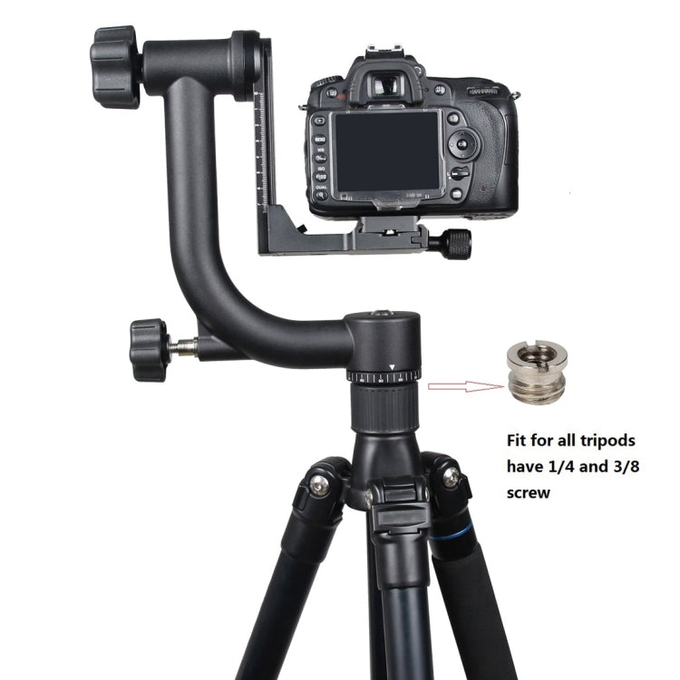 YELANGU แนวนอน 360 องศา Gimbal ขาตั้งกล้องสำหรับ Home DV และกล้อง SLR, YLG0401E