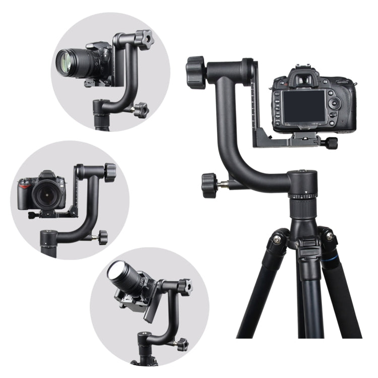 YELANGU แนวนอน 360 องศา Gimbal ขาตั้งกล้องสำหรับ Home DV และกล้อง SLR, YLG0401E