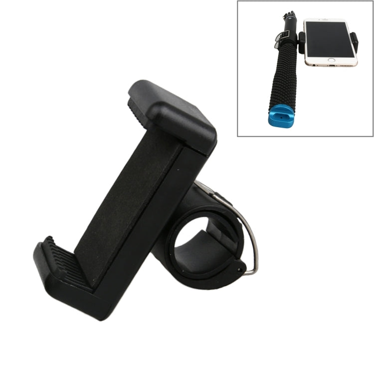 ที่วางคลิปโทรศัพท์มือถือสำหรับ GoPro & SJCAM & Xiaoyi Handheld Selfie Monopod, เส้นผ่านศูนย์กลางพอร์ตคลิปขนาดเล็ก: 2 ซม. - 2.3 ซม., Diameter: 2cm-2.3cm