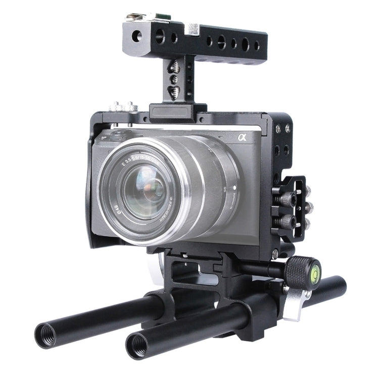 YELANGU YLG0905A กล้องวิดีโอกรงจับโคลงสำหรับ Sony A6000/A6300/A6400/A6500