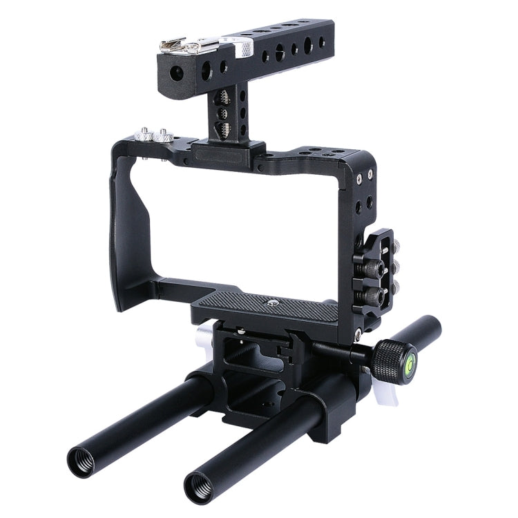 YELANGU YLG0905A กล้องวิดีโอกรงจับโคลงสำหรับ Sony A6000/A6300/A6400/A6500