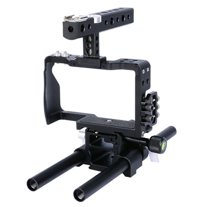 YELANGU YLG0905A กล้องวิดีโอกรงจับโคลงสำหรับ Sony A6000/A6300/A6400/A6500